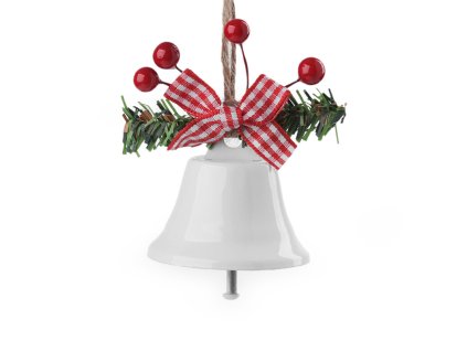 Kovový zvoneček, rolnička k zavěšení (Varianta 4 (Ø40 mm) červená, Balení 1 ks)