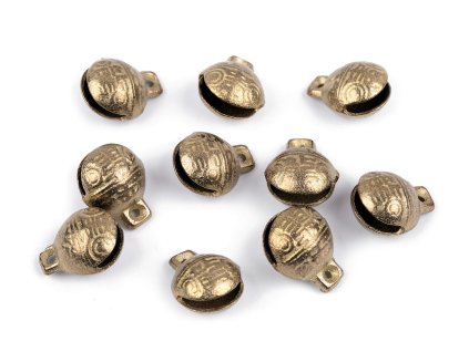 Rolničky mosazné s krásným zvukem 13x17 mm (Varianta mosaz, Balení 2 ks)