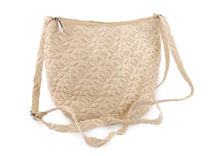 Kabelka crossbody 23x30 cm (Varianta 1 přírodní sv., Balení 1 ks)