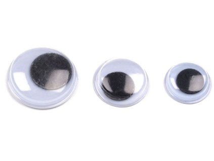 Samolepicí oči MIX velikostí (Varianta 1 mix, Balení 500 ks)