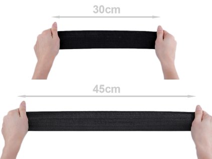 Pruženka tkaná šíře 60 mm (Varianta 1 bílá, Balení 25 m)