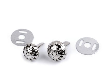 Dvounožkový hřeb / kovové nožičky na kabelky filigrán Ø10 mm; 12 mm (Varianta 1 (Ø10 mm) nikl, Balení 50 sada)