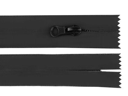 Voděodolný zip No 7 délka 20 cm spirálový matný (Varianta černá mat, Balení 1 ks)