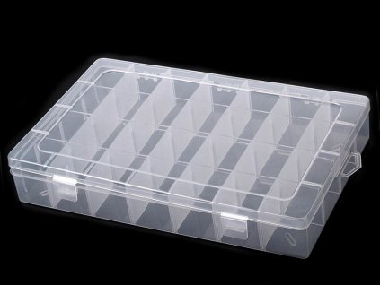 Plastový box / zásobník 21x34x5 cm (Varianta viz foto, Balení 1 ks)