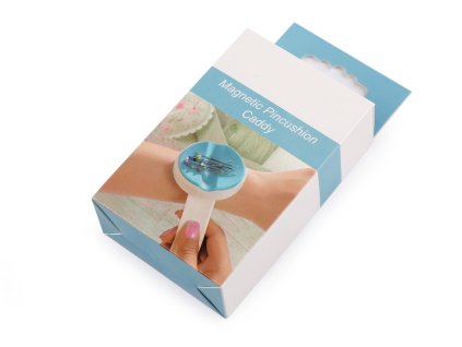 Magnetický jehelníček na ruku samonavíjecí (Varianta modrá azurová, Balení 1 ks)