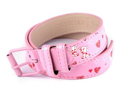 Dívčí pásek šíře 2,9 cm (Varianta 2 (75 cm) pink, Balení 1 ks)