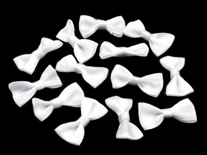 Svatební / prádlové mašličky 12x25 mm saténové (Varianta 13 bordó, Balení 50 ks)