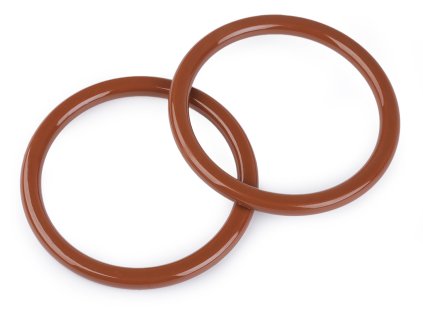 Plastová ucha na tašky Ø14 cm (Varianta 1 hnědá koňak, Balení 2 ks)