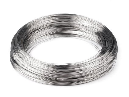 Paměťový drát na náhrdelník Ø15 cm (Varianta platina, Balení 1000 g)