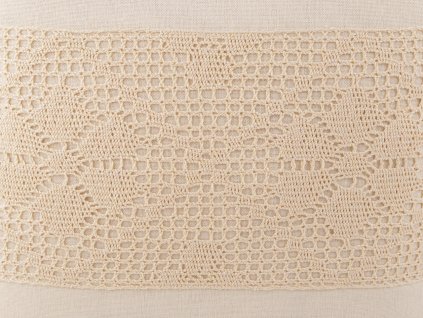 Povlak na polštář s paličkovanou krajkou 45x45 cm (Varianta 1 bílá přírodní, Balení 2 ks)