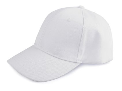 Kšiltovka unisex vhodná k dozdobení (Varianta 1 bílá, Balení 1 ks)