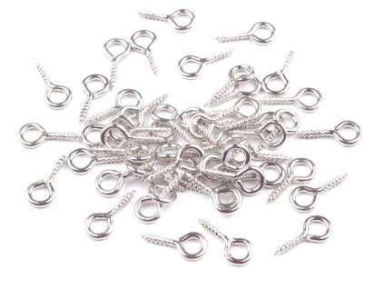 Šroubovací očko 10 mm (Varianta 1 stříbrná, Balení 50 ks)