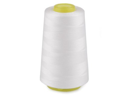 Polyesterové nitě pro overlocky i klasické šití návin 3000 yards PES 40S/2 (Varianta 1 bílá, Balení 1 ks)