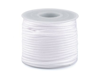 Padáková / oděvní šňůra Ø2,5 mm (Varianta 1 bílá, Balení 25 m)