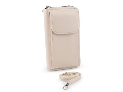 Peněženka s kapsou na mobil přes rameno crossbody 11x19 cm (Varianta 4 šedá, Balení 1 ks)