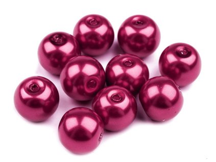 Skleněné voskové perly Ø8 mm (Varianta 20B černá, Balení 50 g)