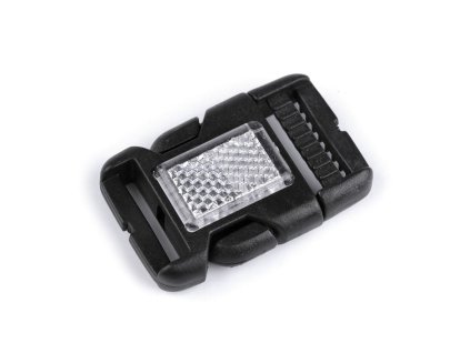 Spona trojzubec s odrazkou šíře 25 mm (Varianta černá, Balení 10 pár)