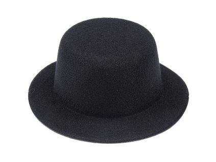 Mini klobouček /  fascinátor k dozdobení Ø13,5 cm (Varianta 1 černá, Balení 1 ks)