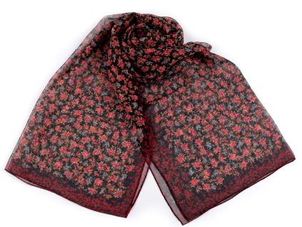 Letní šátek / šála 50x160 cm (Varianta 2 modrá tmavá lila, Balení 1 ks)