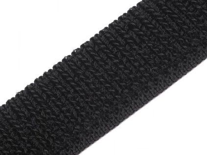 Suchý zip plyš šíře 20 mm elastický (Varianta 2 černá, Balení 1 m)