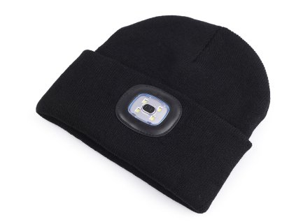 Čepice s LED světlem unisex (Varianta 1 černá, Balení 1 ks)