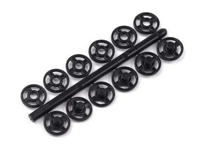 Plastové patentky / stiskací knoflíky Ø7-15 mm (Varianta 15 mm transparent, Balení 50 svaz.)