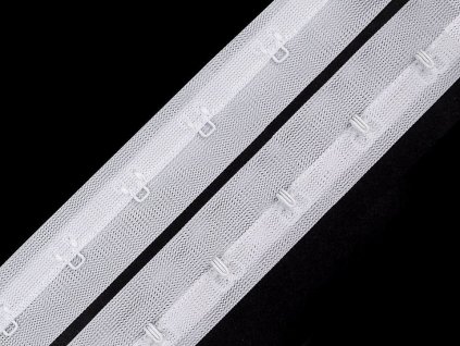 Zapínání korzetové PES šíře 25 mm jednořadé (Varianta 1 bílá, Balení 1 m)