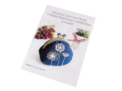 Kreativní sada na výrobu  peněženky (Varianta 1 modrá tmavá, Balení 1 ks)