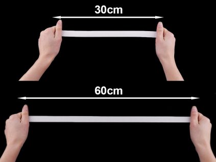 Pruženka tkaná šíře 20 mm (Varianta bílá, Balení 25 m)
