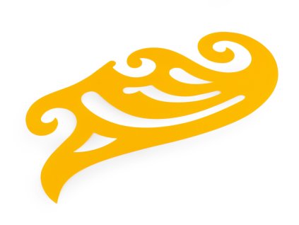 Křivítko ohebné (Varianta 1 (28,5 cm) žlutá, Balení 1 ks)