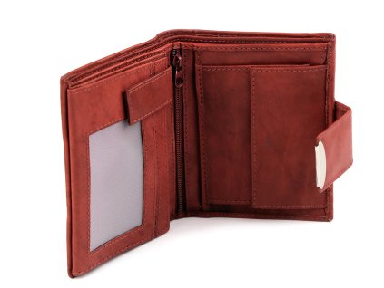 Dámská peněženka kožená (Varianta 1 červená platina, Balení 1 ks)