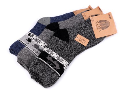 Pánské ponožky thermo Alpaka (Varianta 9 (vel. 39-43) mix, Balení 3 pár)