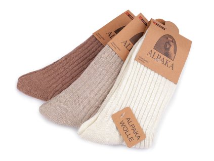 Dámské ponožky thermo Alpaka (Varianta 18 (vel. 35-38) mix náhodných barev tmavý, Balení 3 pár)
