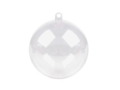 Plastová koule Ø6 cm dvoudílná (Varianta 1 transparent, Balení 12 ks)