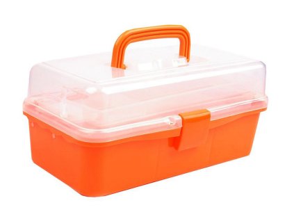 Plastový box / kufřík 20x33x15 cm rozkládací (Varianta 1 transparent, Balení 1 ks)