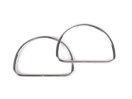 Kovová ucha na tašky (Varianta 1 barva nikl, Balení 2 ks)