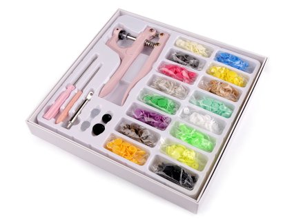 Sada - ruční lis a patentky velikost 20" (Varianta viz foto, Balení 1 sada)