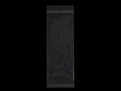 PP sáček s lepicí klopou a závěsem 12x30 cm (Varianta transparent, Balení 100 ks)