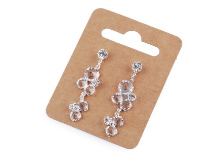 Náušnice jablonecká bižuterie (Varianta 3 crystal, Balení 1 pár)