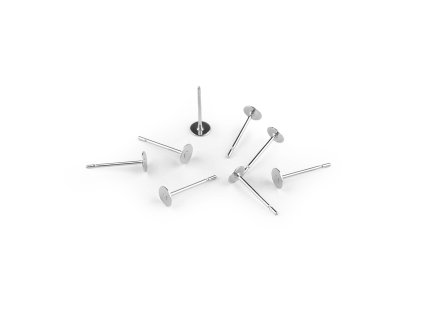 Puzeta vlepovací Ø4; 6; 8 mm z nerezové oceli (Varianta 1 (4 mm) platina, Balení 8 ks)