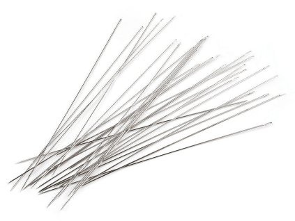 Jehly na korálky 120 mm (Varianta nikl, Balení 1 sáček)