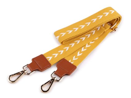 Popruh na tašku s karabinami šíře 3,8 cm (Varianta 2 béžová světlá zlatá, Balení 1 ks)
