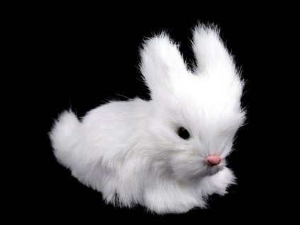 Velikonoční zajíček plyšový do věnců a truhlíků (Varianta 1 bílá, Balení 1 ks)