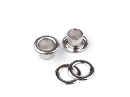 Průchodky s podložkou vnitřní Ø8 mm / vnější Ø14 mm (Varianta 1 nikl, Balení 20 pár)