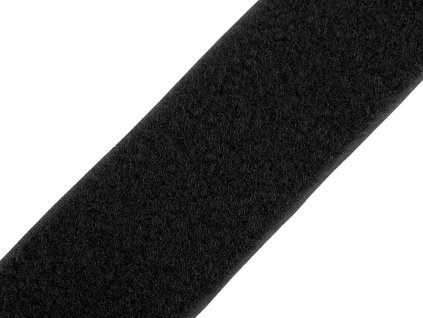 Suchý zip plyš šíře 50 mm (Varianta 1 černá, Balení 1 m)