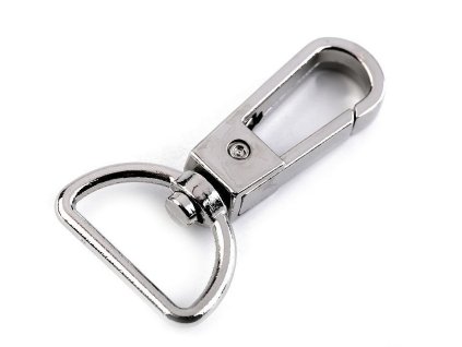 Kovová karabina otočná, průvlek 20 mm (Varianta 2 staromosaz, Balení 1 ks)