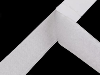 Suchý zip háček + plyš samolepicí šíře 30 mm (Varianta bílá, Balení 1 m)