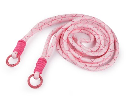 Univerzální šňůra / klíčenka s karabinami (Varianta 1 růžová nejsv., Balení 1 ks)