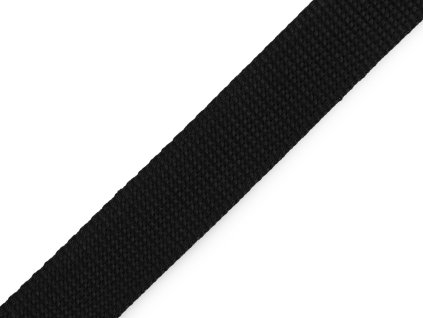 Popruh polypropylenový šíře 25 mm tloušťka 2 mm (Varianta 1 černá, Balení 5 m)