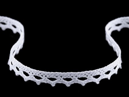 Bavlněná krajka paličkovaná šíře 11 mm (Varianta 2 černá, Balení 22.5 m)